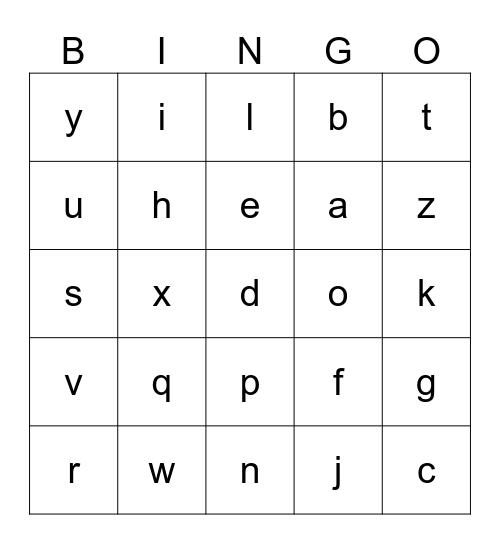 s Bingo Card