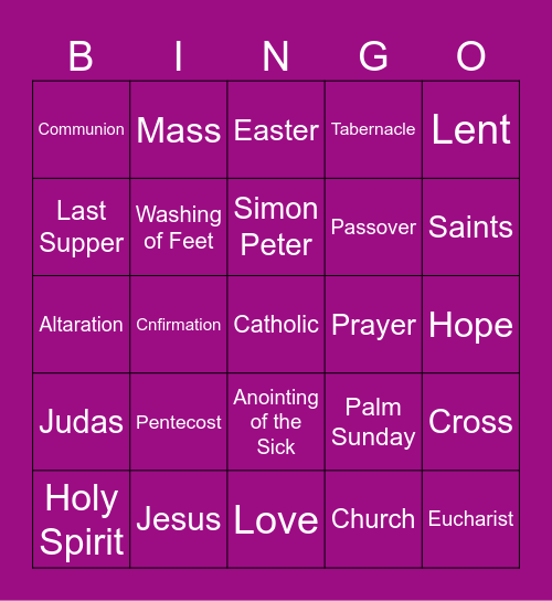 What Is Your Response? Bingo Card