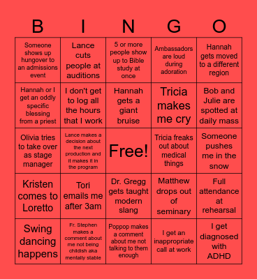 Spring 2024 Bingo Card