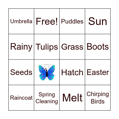 Spring Bingo Card