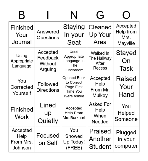 Bingo Card