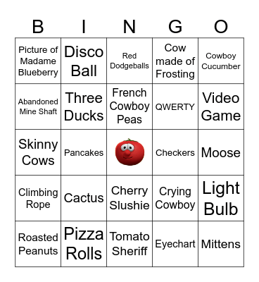 Veggie Tales Bingo!!! Bingo Card