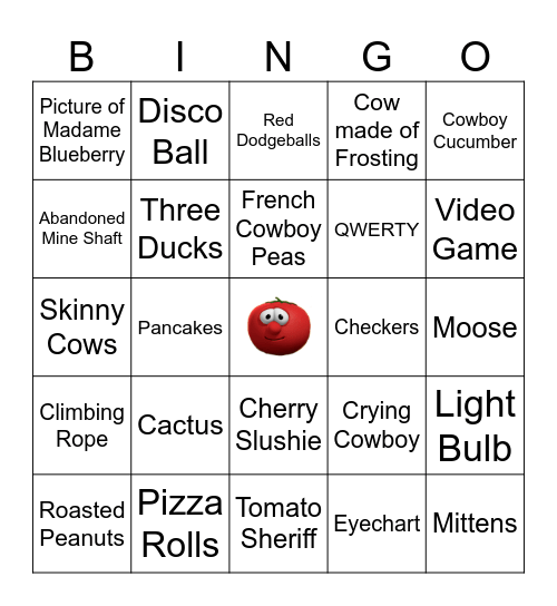 Veggie Tales Bingo!!! Bingo Card