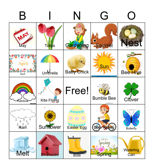 Spring Bingo Card