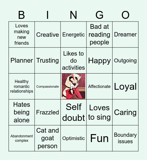My name is Charlie! Bingo Card