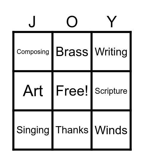 Meditations Bingo Card