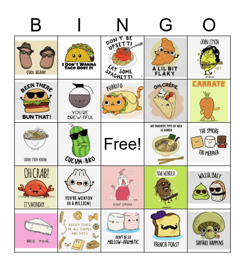 Cultural Bingo Card