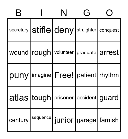 Reese's Bingo Card