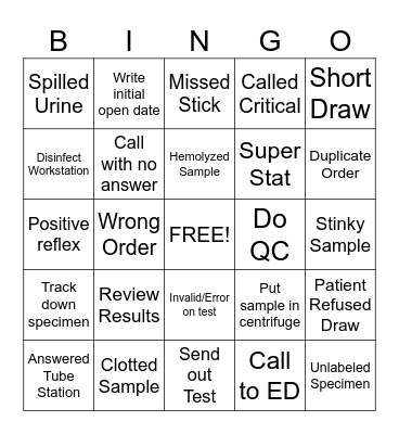 Lab Week #1 Bingo Card