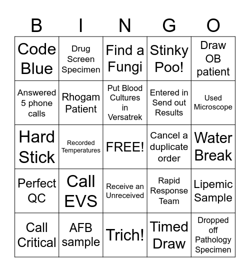 Lab Week #3 Bingo Card