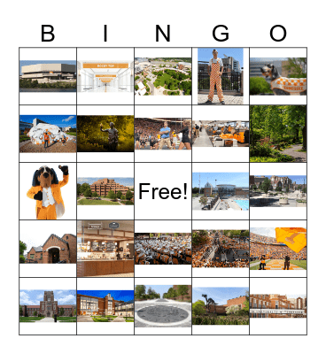 Sites at UTK Bingo Card
