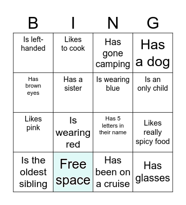 Icebreaker Bingo: Find Someone Who Bingo Card