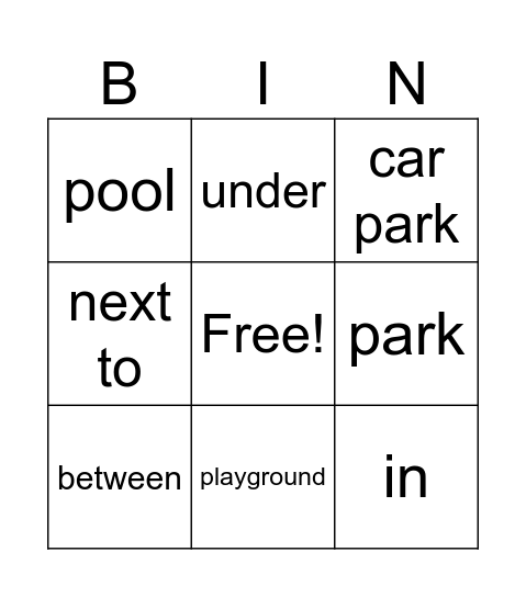 Unit 13 Bingo Card