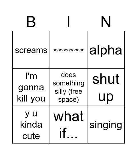 Adi bingo Card