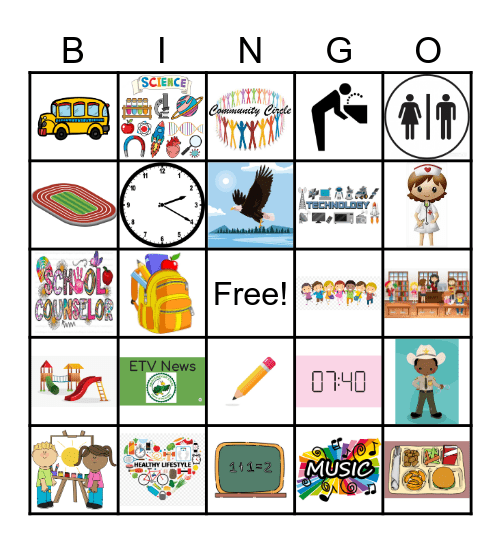 Inman PBIS Bingo Card