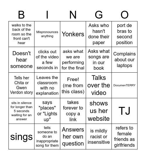 Kellyanne Bingo! Bingo Card