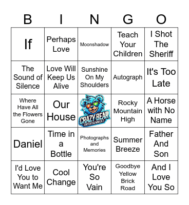 Ultimate Folk Collection Bingo Card