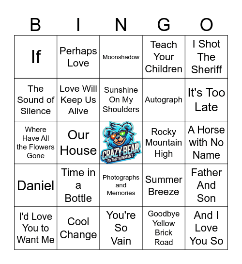 Ultimate Folk Collection Bingo Card