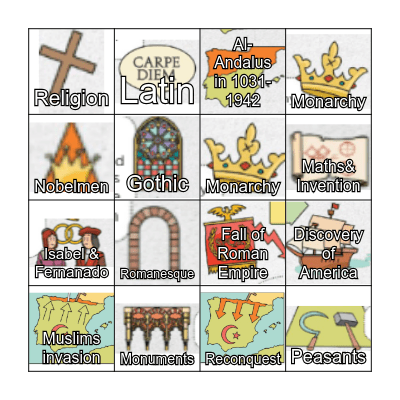 The Middle Ages Bingo Card