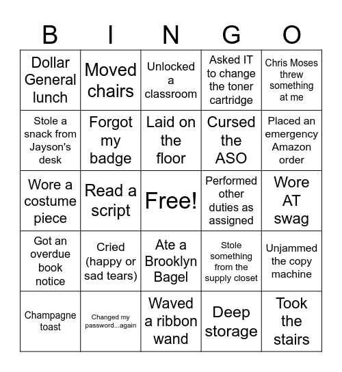 ATEDU Bingo Card