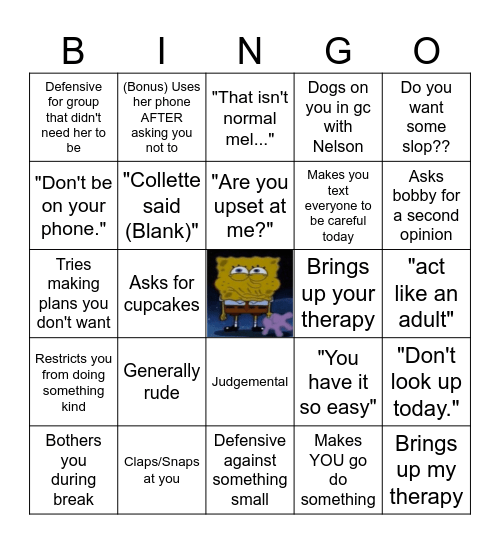 Ashley Bingo Card