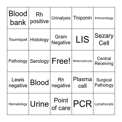Lab Week Bingo Card