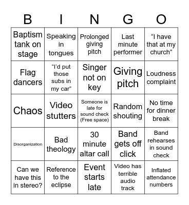 Take the City Bingo Card