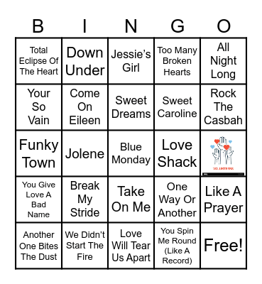 * 80s * Bingo Card