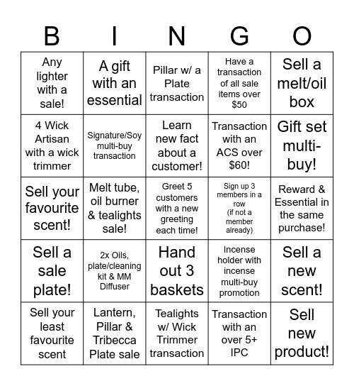 Dusk Bingo! Bingo Card