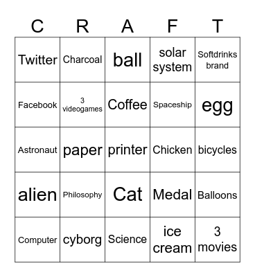 INFINITE Bingo Card