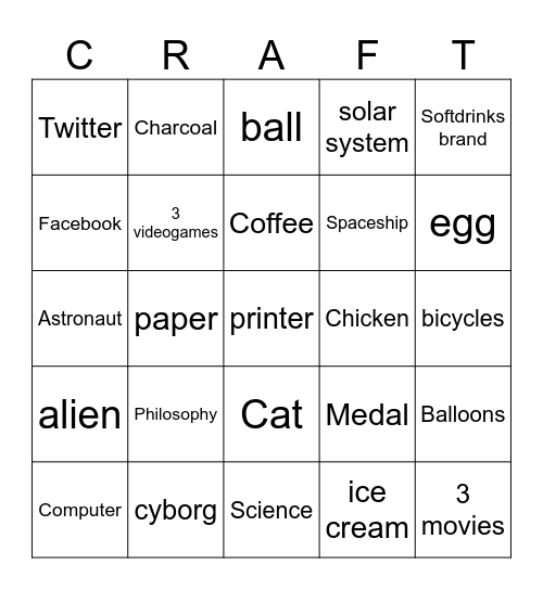 INFINITE Bingo Card