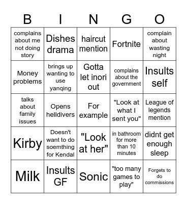 Lincoln bingo Card