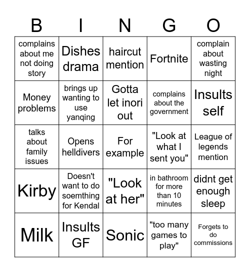 Lincoln bingo Card