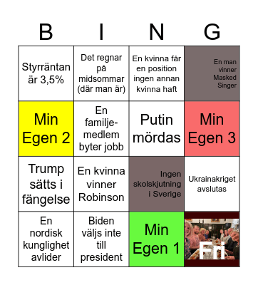Bingo 2024 Bingo Card