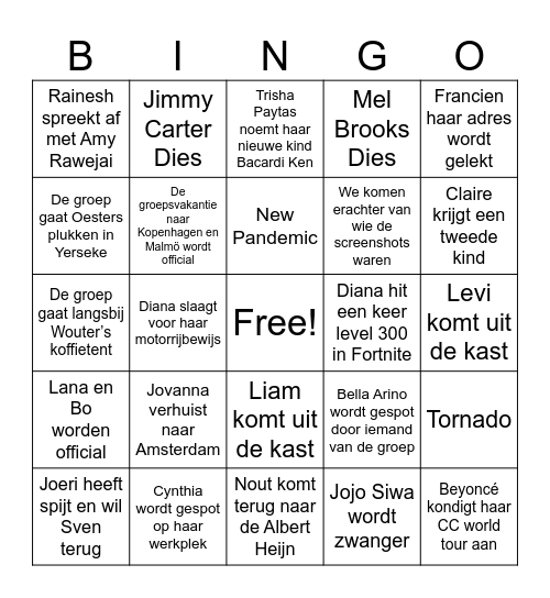 2024 Bingo Card