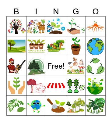 Arbor Day Bingo Card