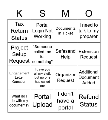 Zendesk Power Hour! Bingo Card