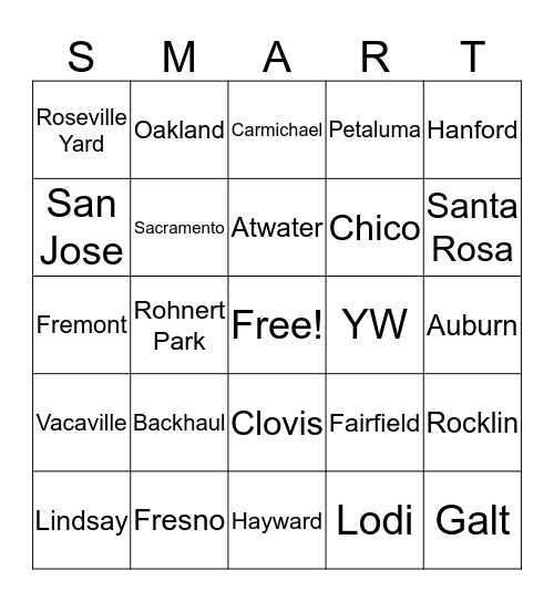FUN AT WORK Bingo Card