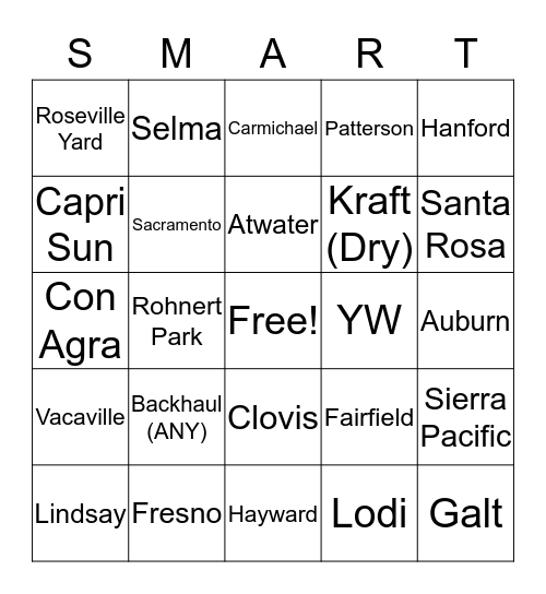 FUN AT WORK Bingo Card