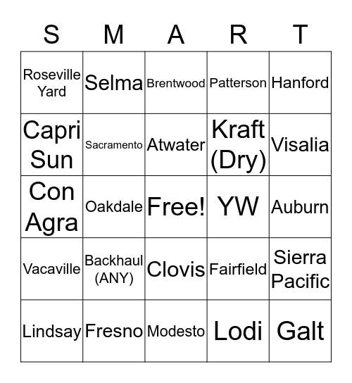 FUN AT WORK Bingo Card