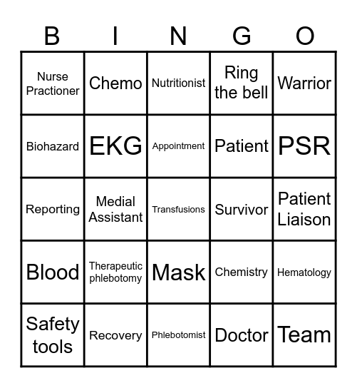 100 Days of OBCC Bingo Card