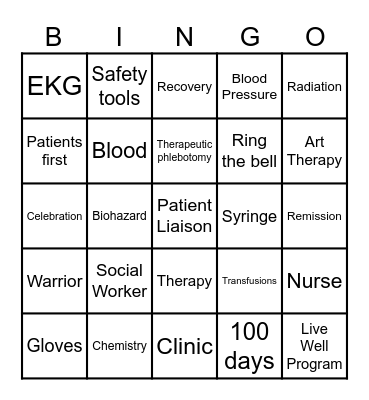 100 Days of OBCC Bingo Card