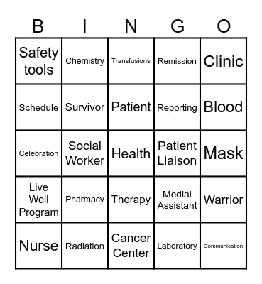 100 Days of OBCC Bingo Card