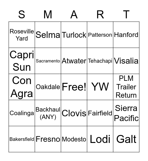 FUN AT WORK Bingo Card