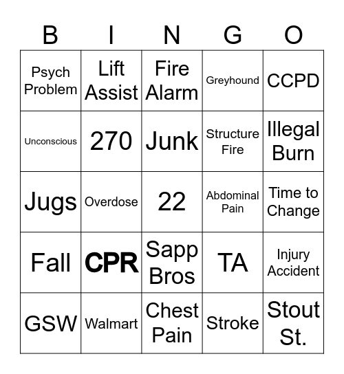 Dirty South Bingo Card