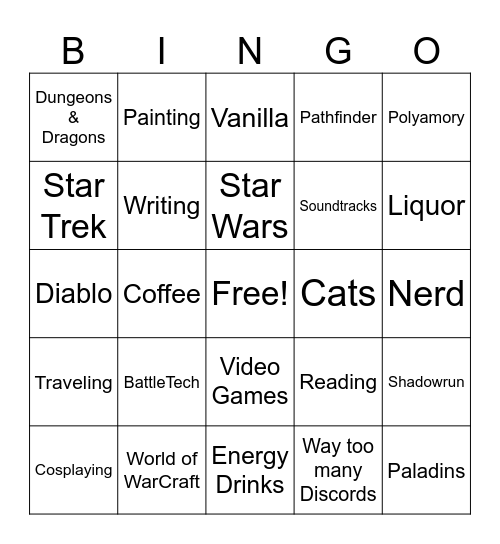 How Similar Are You to Spencer Bingo Card