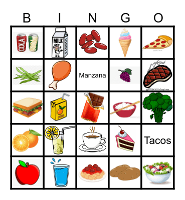 La Comida 5th Bingo Card