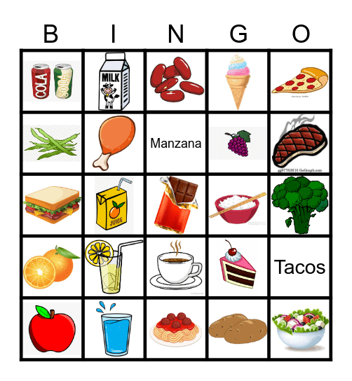 La Comida 5th Bingo Card