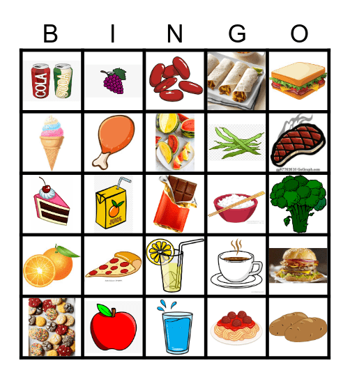 La Comida 5th Bingo Card