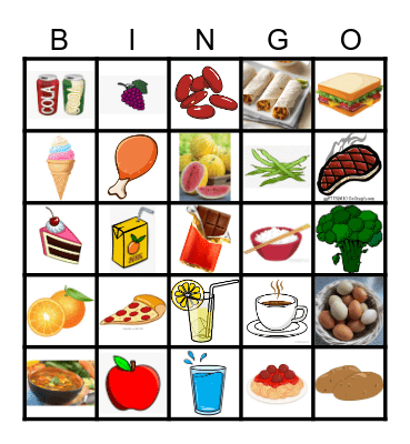 La Comida 5th Bingo Card